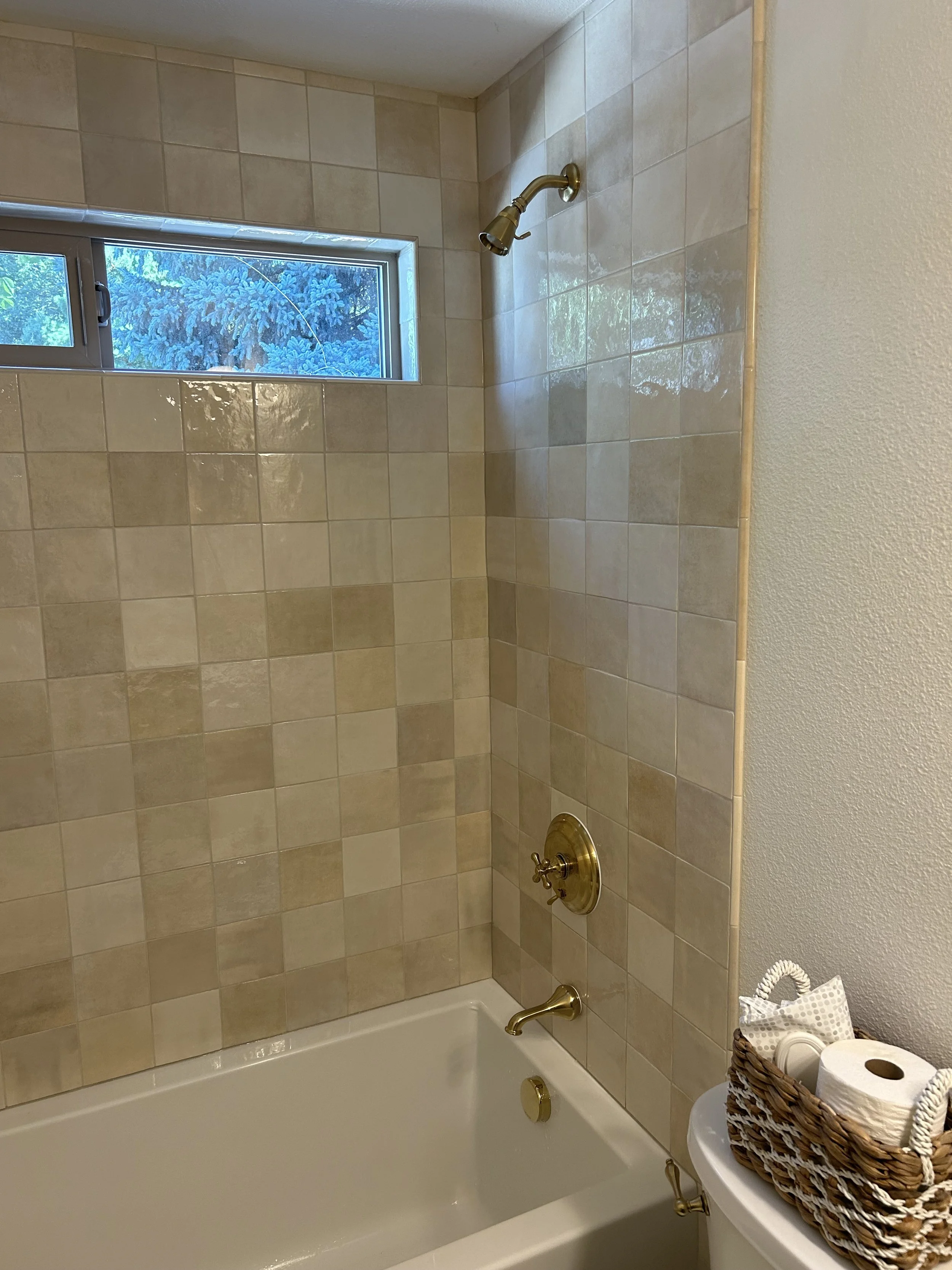 Updated shower/tub fixtures