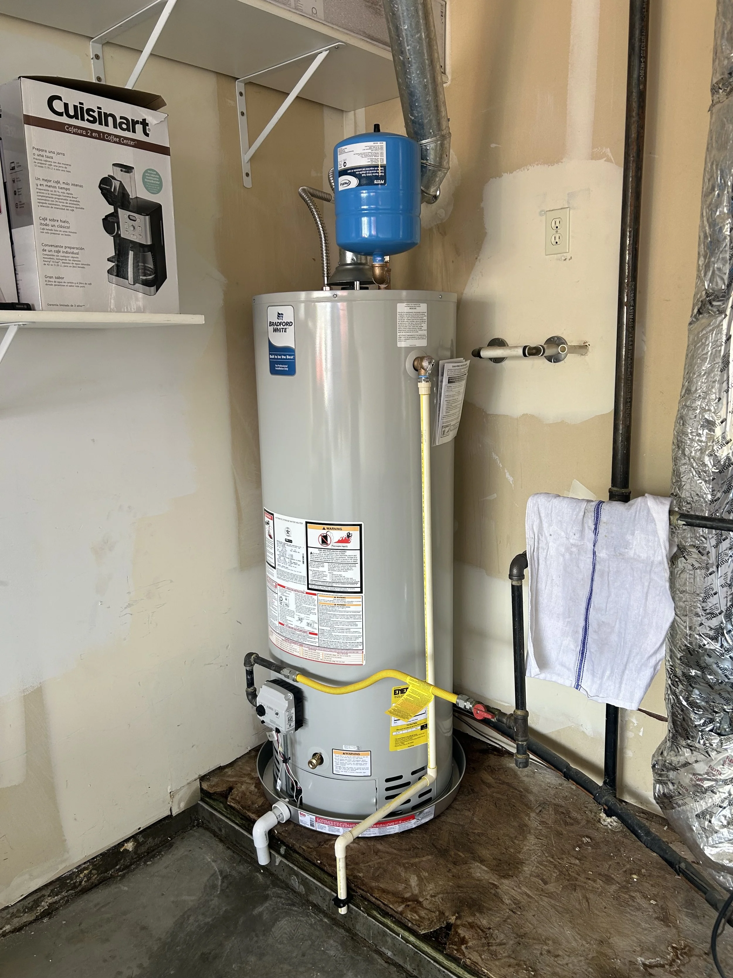 Replace water heater - traditional