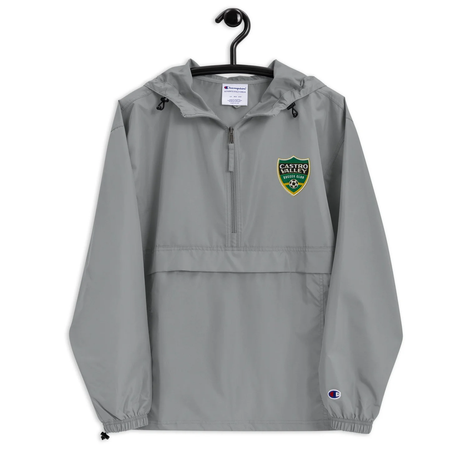 Unisex Embroidered Champion Packable Jacket — Castro Valley Soccer 