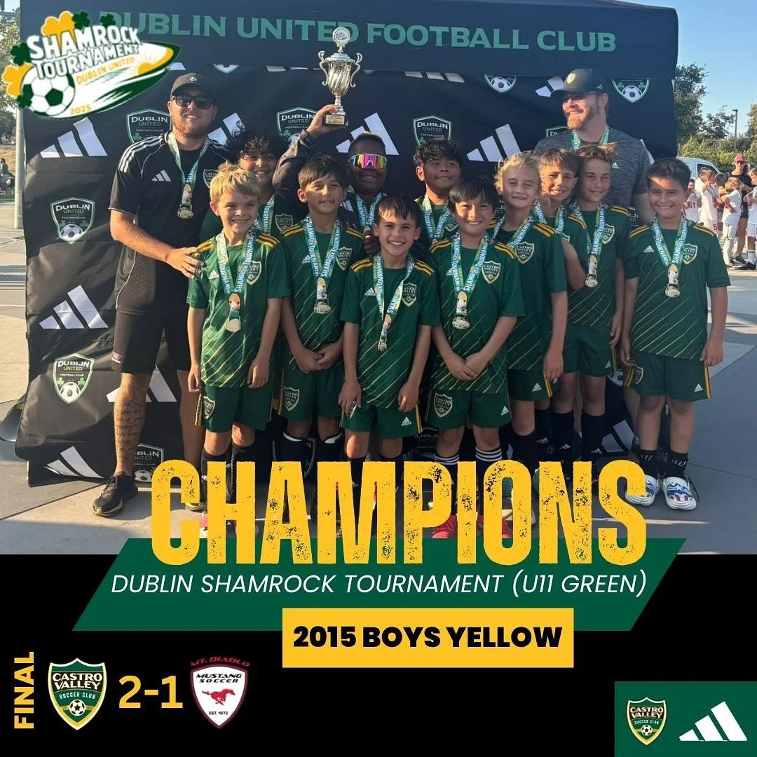 🏆⚽ Congratulations to our 2015 Boys Yellow team on an incredible championship win! 🙌👏 They battled back from behind in the final and they showed amazing teamwork to earn a 2-1 victory. 💪⚽ We&rsquo;re so proud of your hard work and never-give-up a