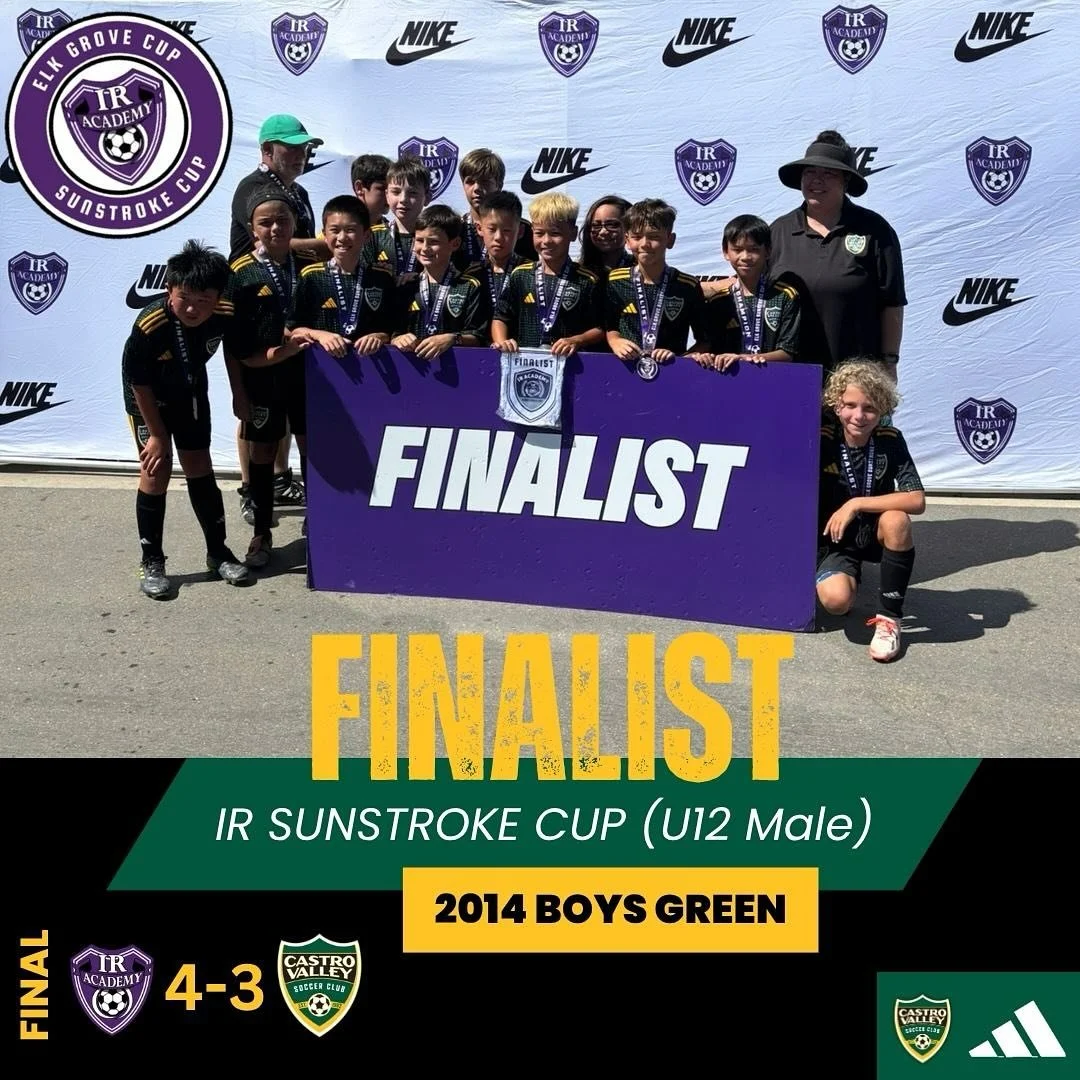 Congratulations to our 2014 Boys Green Team and Coaches Mark and Jennie for finishing as Finalists in the 2025 IR Sunstroke Cup! 🏆⚽ What an incredible way to kick off the 2025/26 season!
