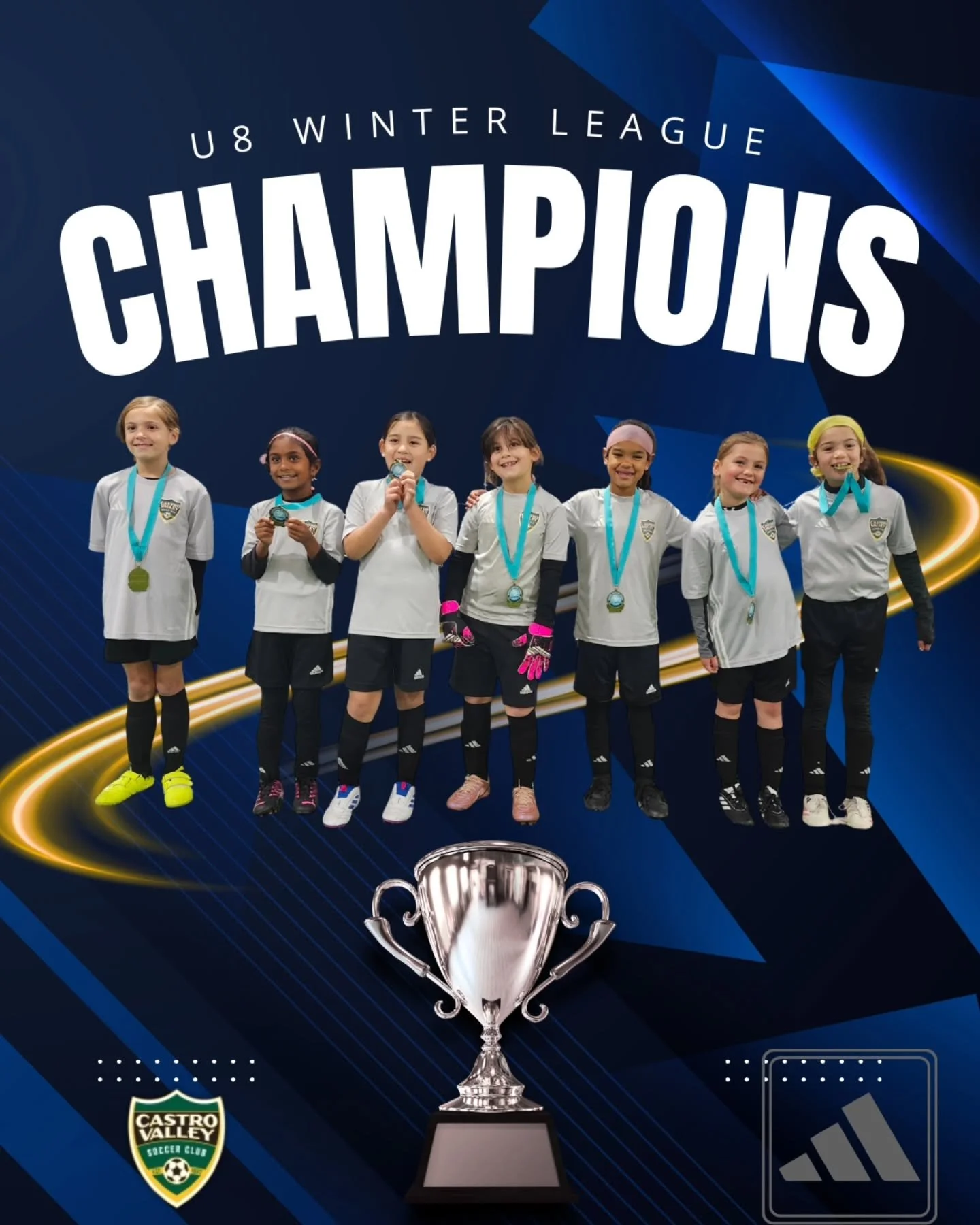 And that's a wrap on U8 Winter League.

📢: Congrats to the U8 CVSC Girls and @clippersfc_oakland on the fun season. 

#everyonewatcheswomenssports
#youthsoccer

⚽️🏆