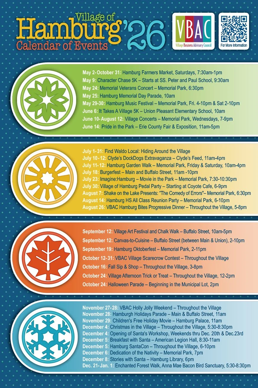 The Village of Hamburg's 2026 Event Calendar
