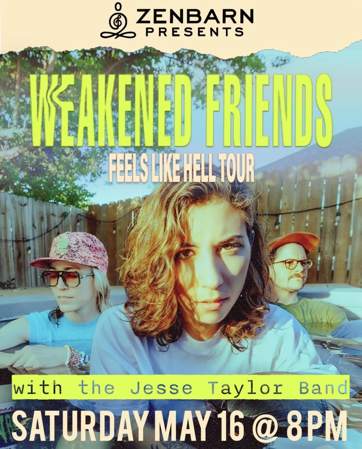 WE’RE OPENING FOR WEAKENED FRIENDS!