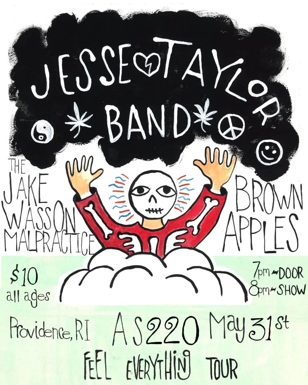 AS220 W/ BROWN APPLES &amp; THE JAKE WASSON MALPRACTICE