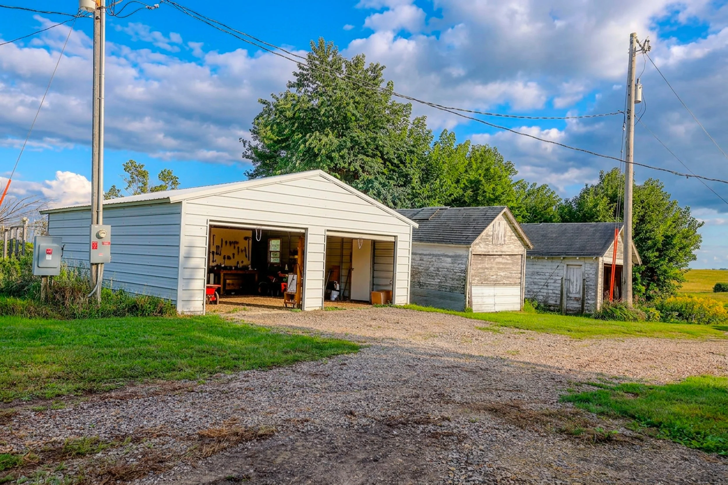 1685 160th St. 2 Car Metal Gargage and 1 small outbuilding plus 1 detached garage.jpg