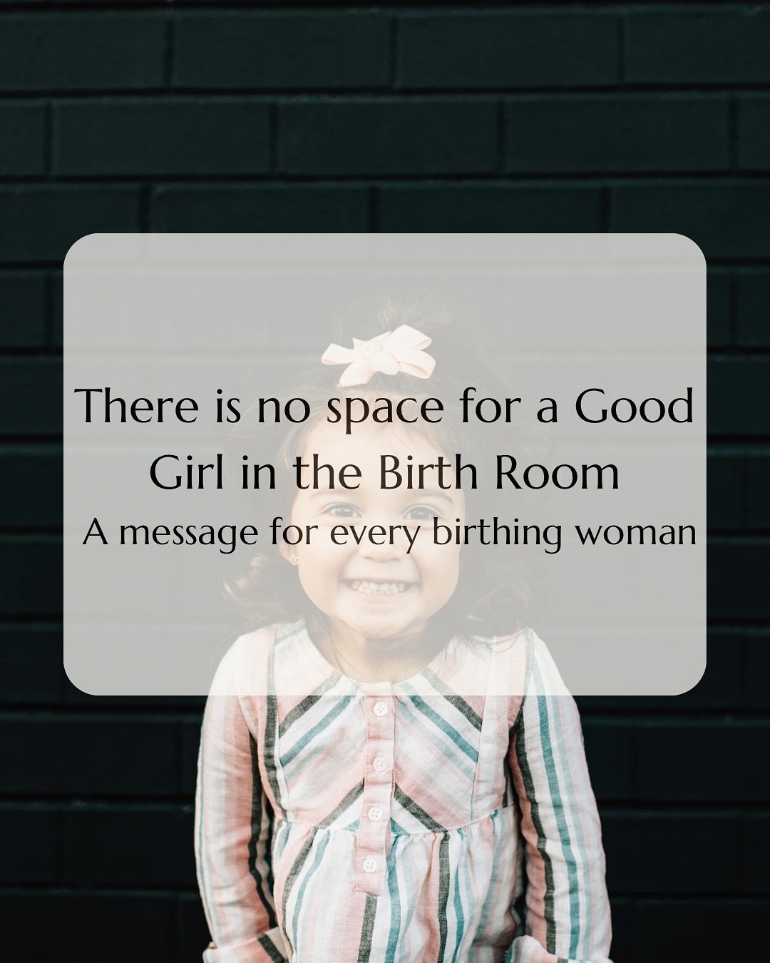 Too many women walk out of birth blaming themselves &mdash; not because their bodies failed, but because their voices were never truly heard.

We&rsquo;ve been conditioned by patriarchy to be &ldquo;good girls&rdquo; &mdash; quiet, polite, compliant 