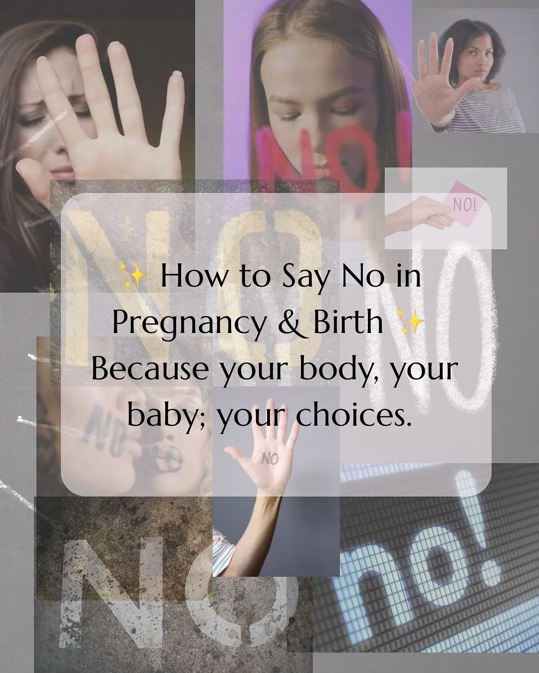So many families feel pressured in their care:

&ldquo;I wasn&rsquo;t given a choice,&rdquo; 
&ldquo;I was told I had to.&rdquo;
&ldquo;I wasn&rsquo;t allowed&rdquo;

The truth? You do have a choice. Saying no is your right.

It might sound like:
👉 