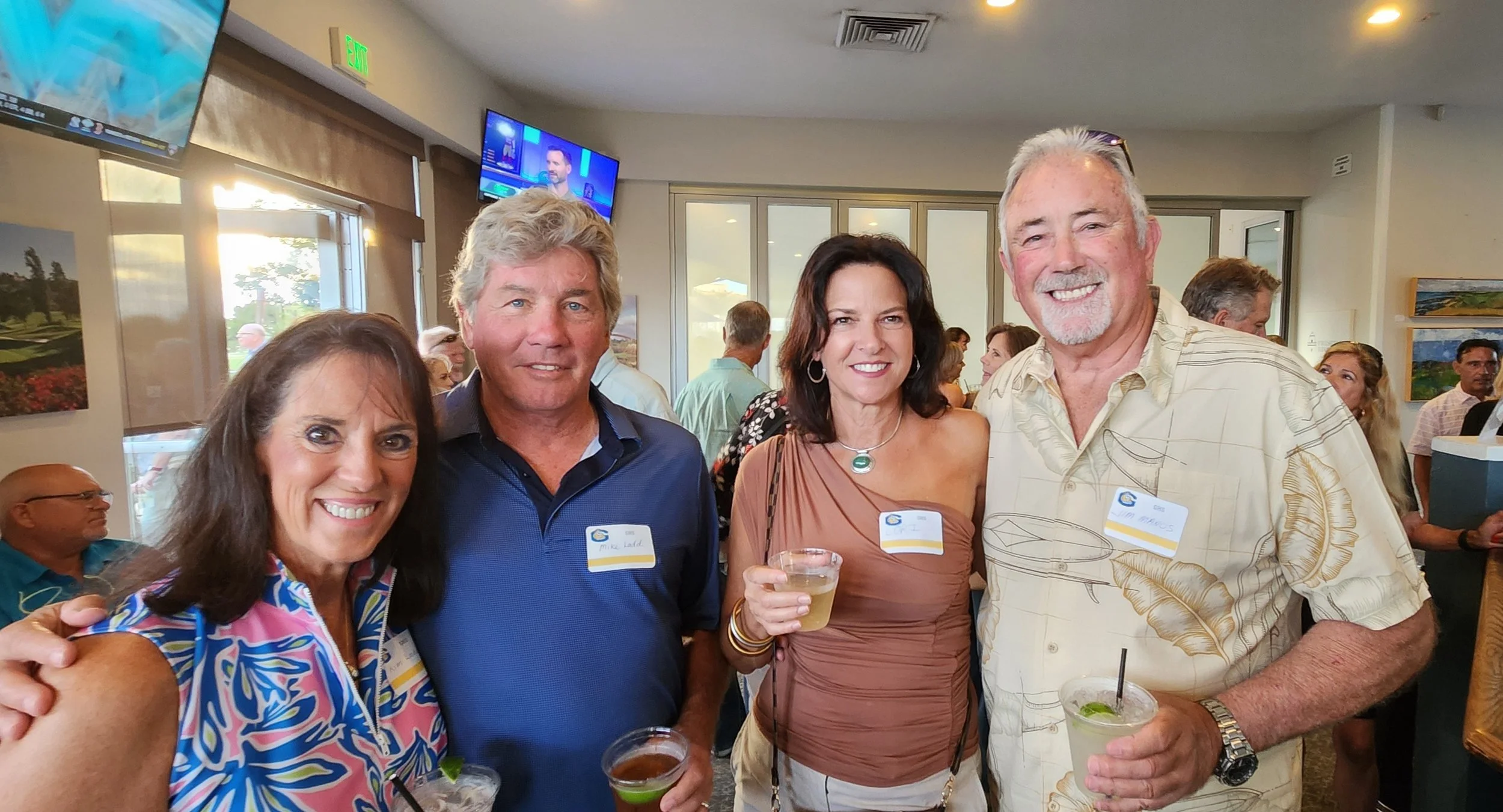 Kim and Mike Ladd, Lori Deskins, Jim Manos
