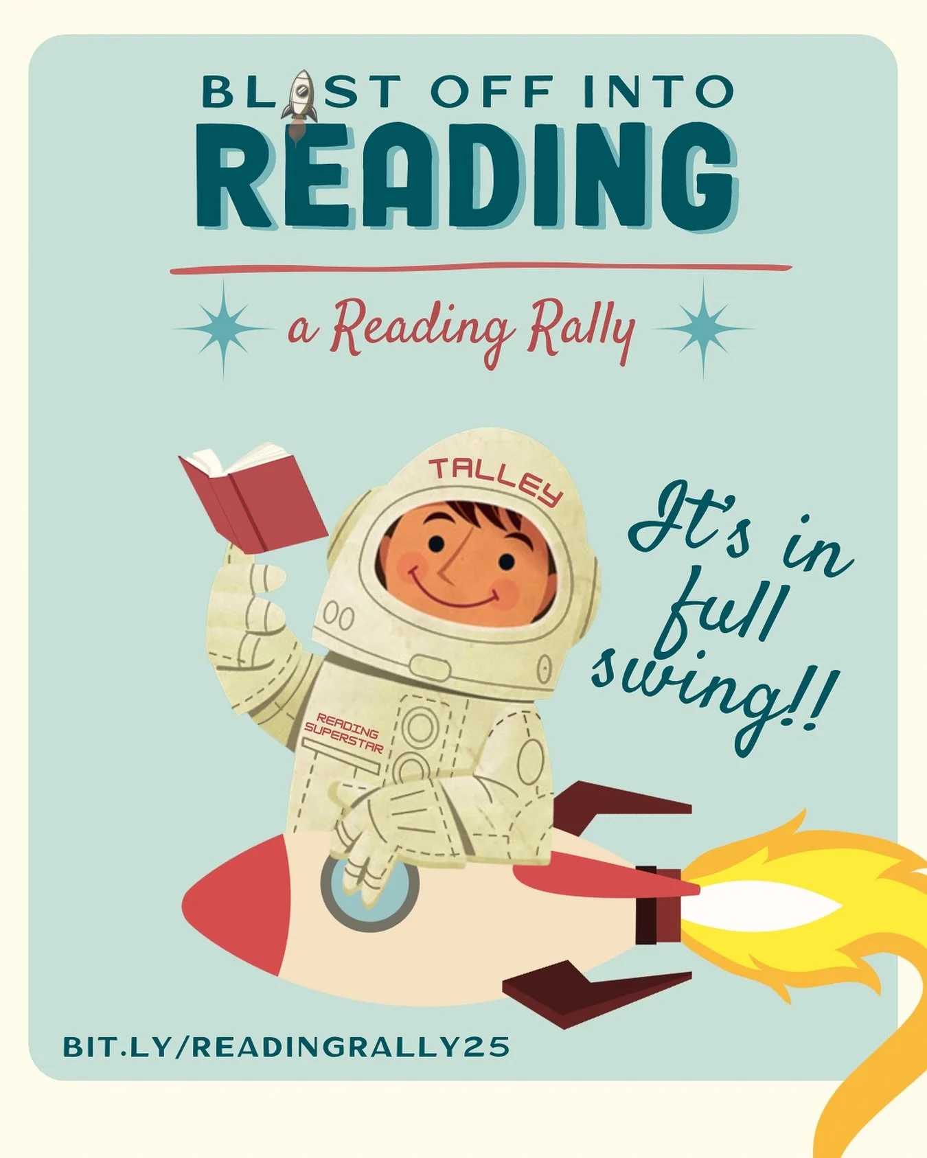 Reading Rally is in full swing! 🚀📚
Our readers are blasting off into great books all week long—help us celebrate their love of reading!
Share your photos of readers in action using #TalleyReadingRally or tag us so we can feature them!
#Read