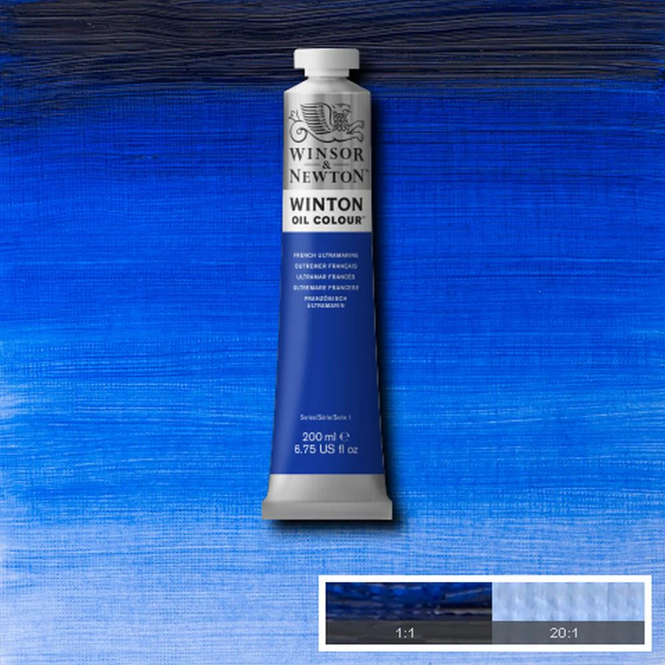 Winsor & Newton Winton Oil Color – French Ultramarine (200ml)