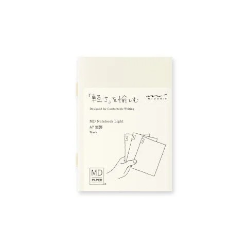Midori MD Notebook Light A7 Blank 3pc Pack