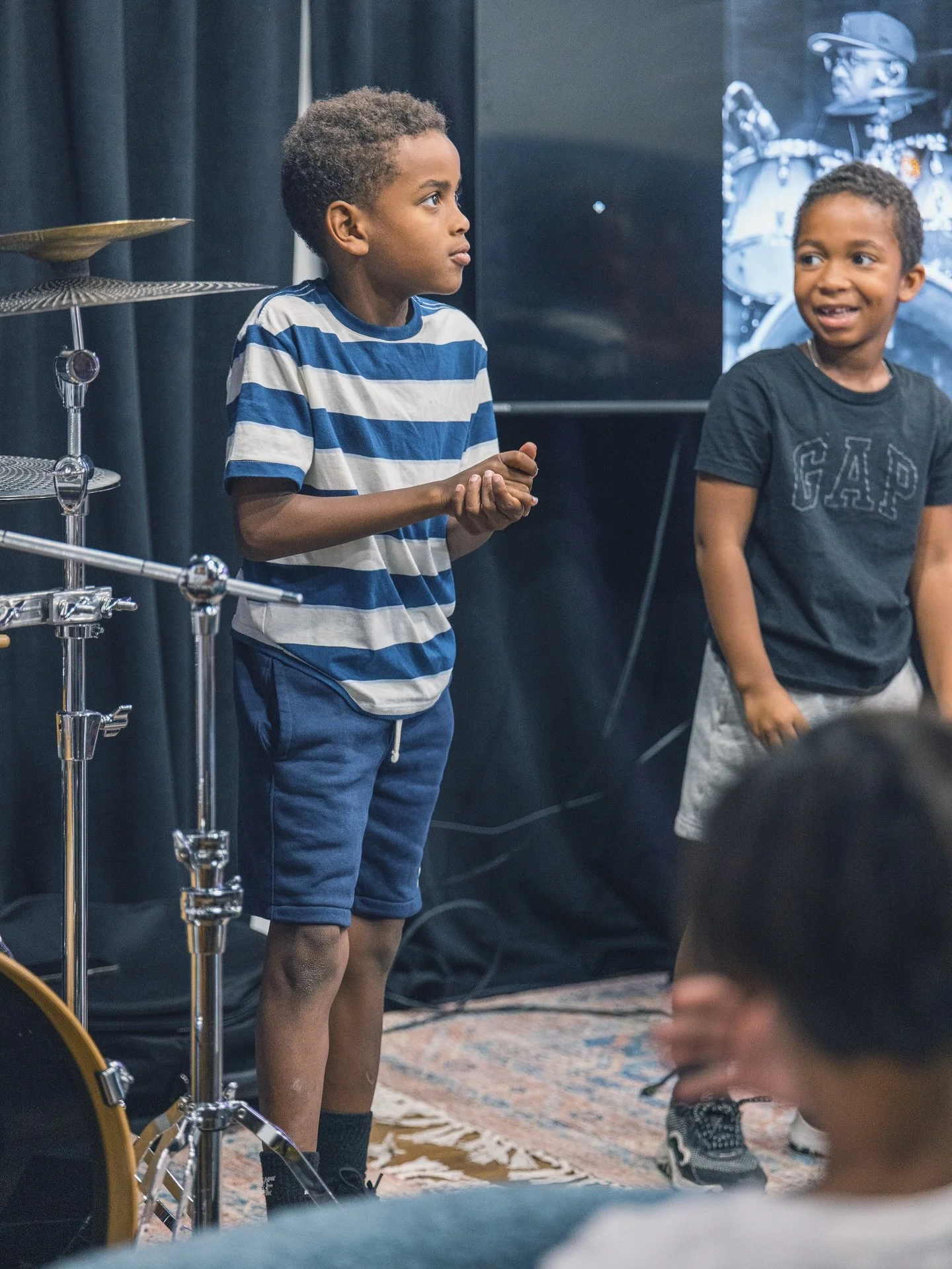 Mr. DJ @djaybarrett came through with the rhythm and the wisdom! Today&rsquo;s drum clinic at Camp Resonate was all about improv&mdash;listening, feeling, and creating in the moment.
The kids learned that sometimes the best beats aren&rsquo;t planned