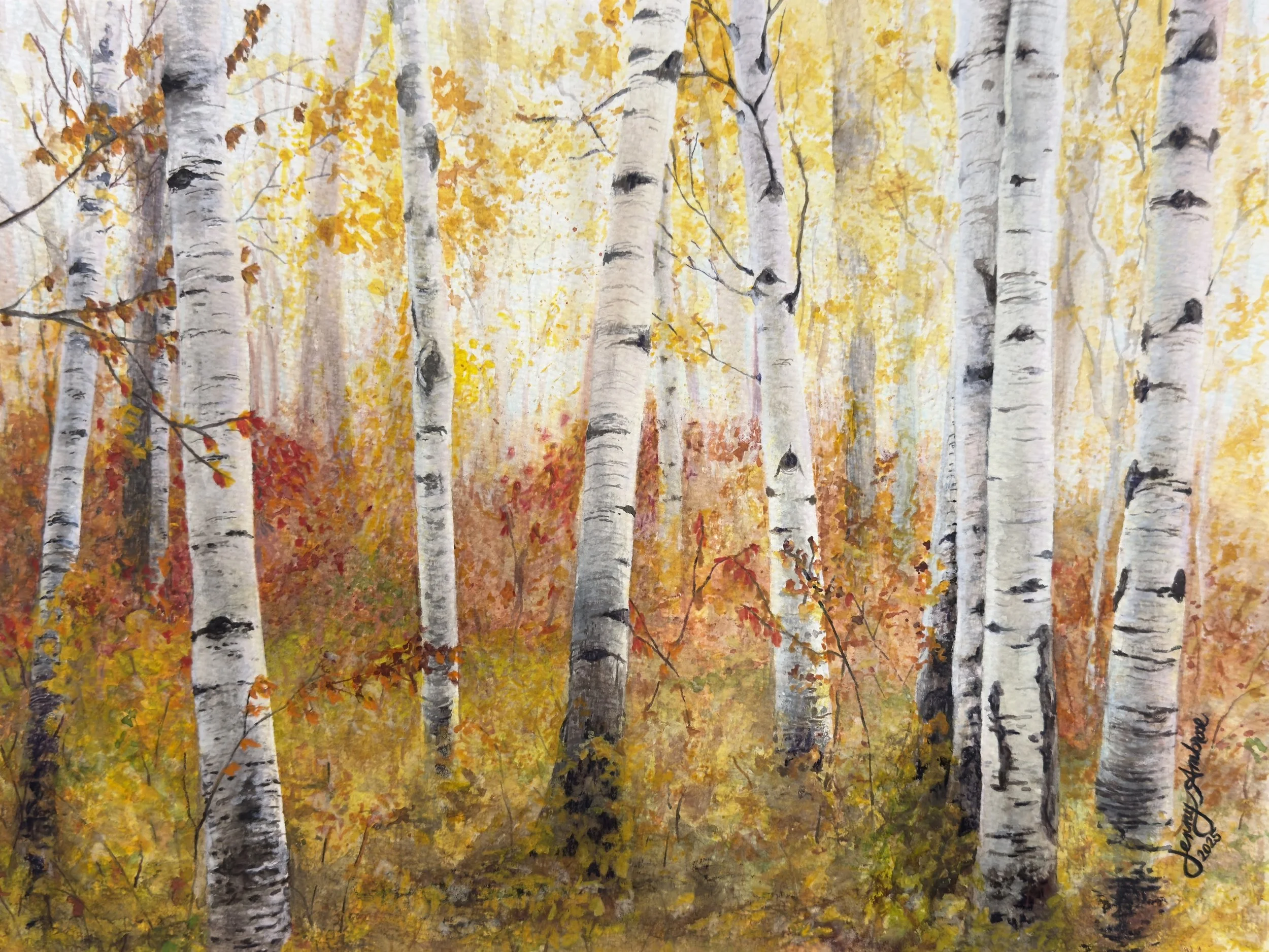 "Whispers Between the Birches"