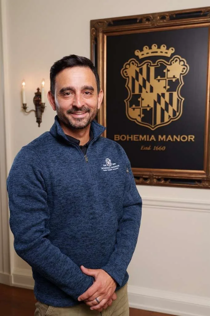 A photo of Gabriel Rubilar. Bohemia Manor Farm's Winemaker and Consultant.