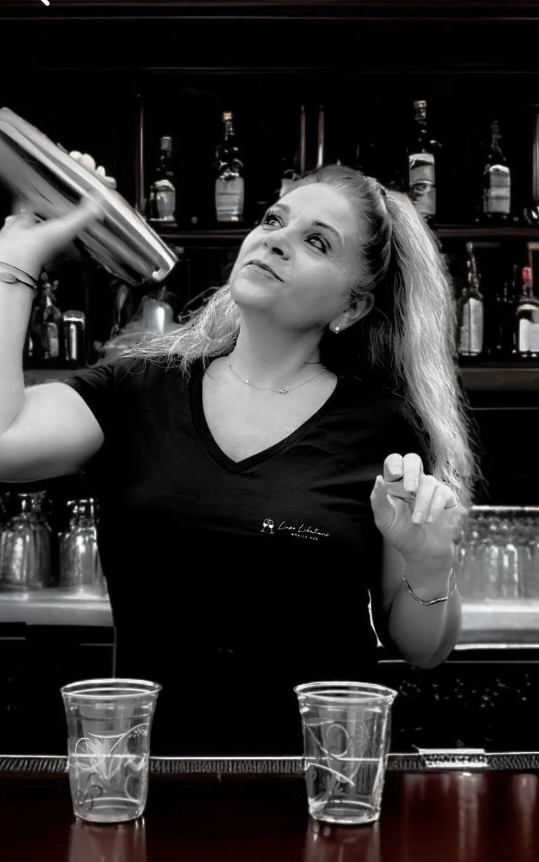 Michele bartending.jpg