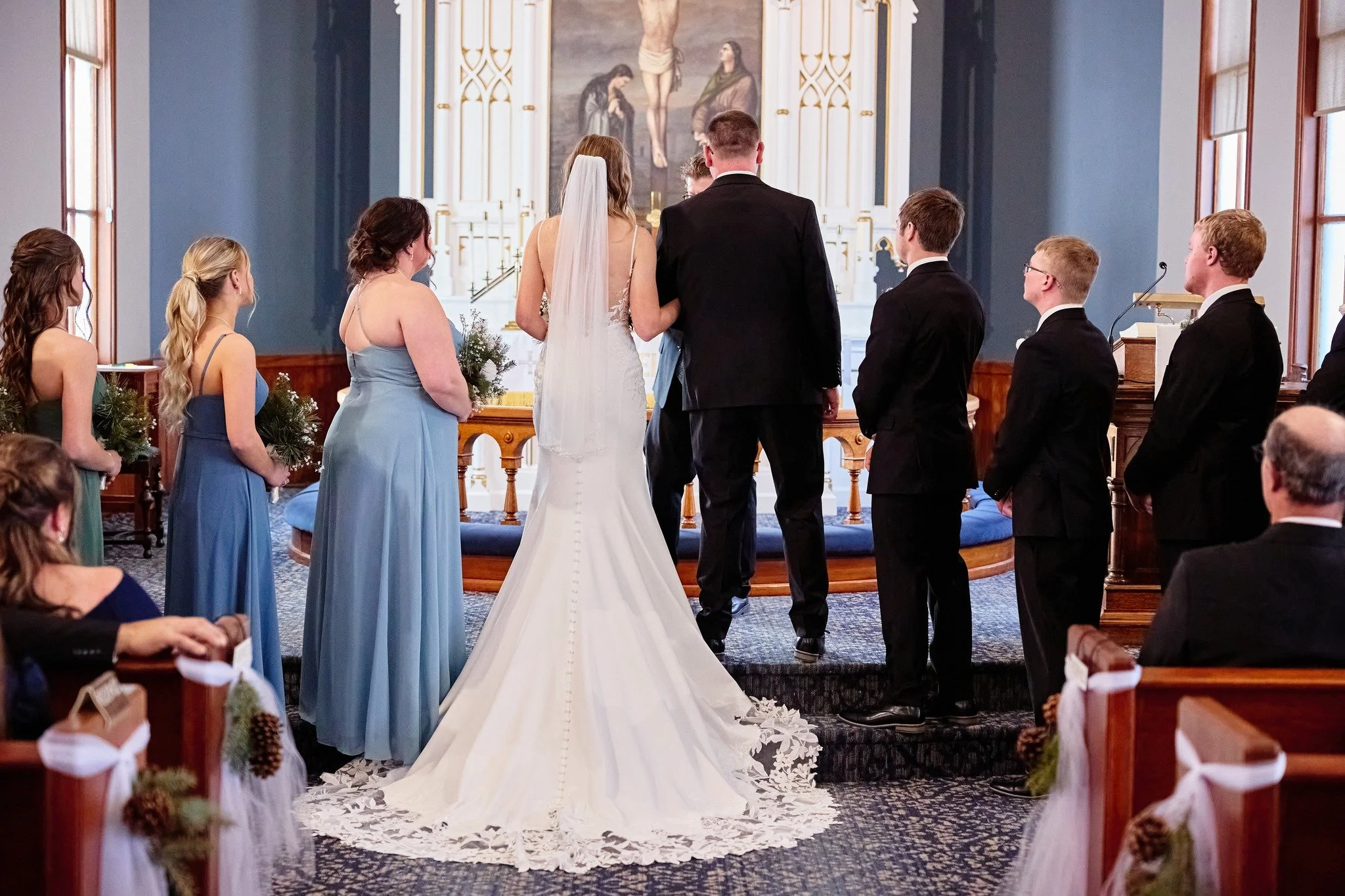 Drew and Grace 1.17.2026 
One thing I love about being a Christian wedding photographer is seeing beautiful churches and witnessing couples become one with God in Holy Matrimony every single time. 🤍

@grace_dinius @drewgunness 

#christianweddingpho