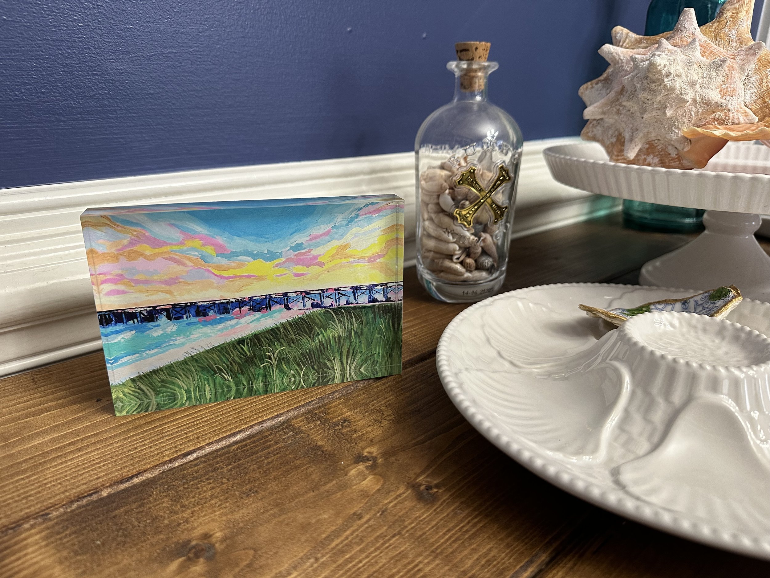 Acrylic Block - Cotton Candy Skies
