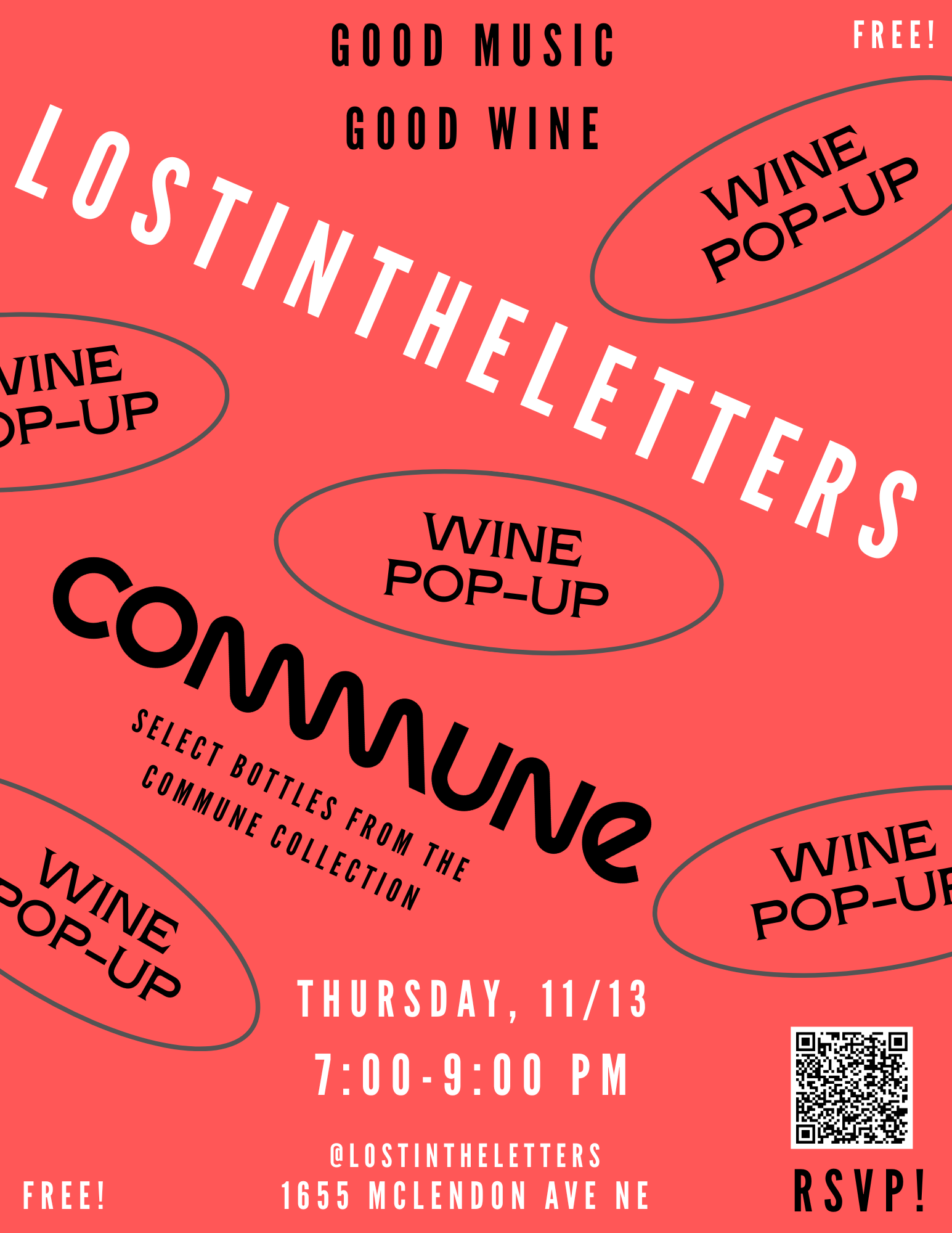 Commune Pop Up at Lost in the Letters