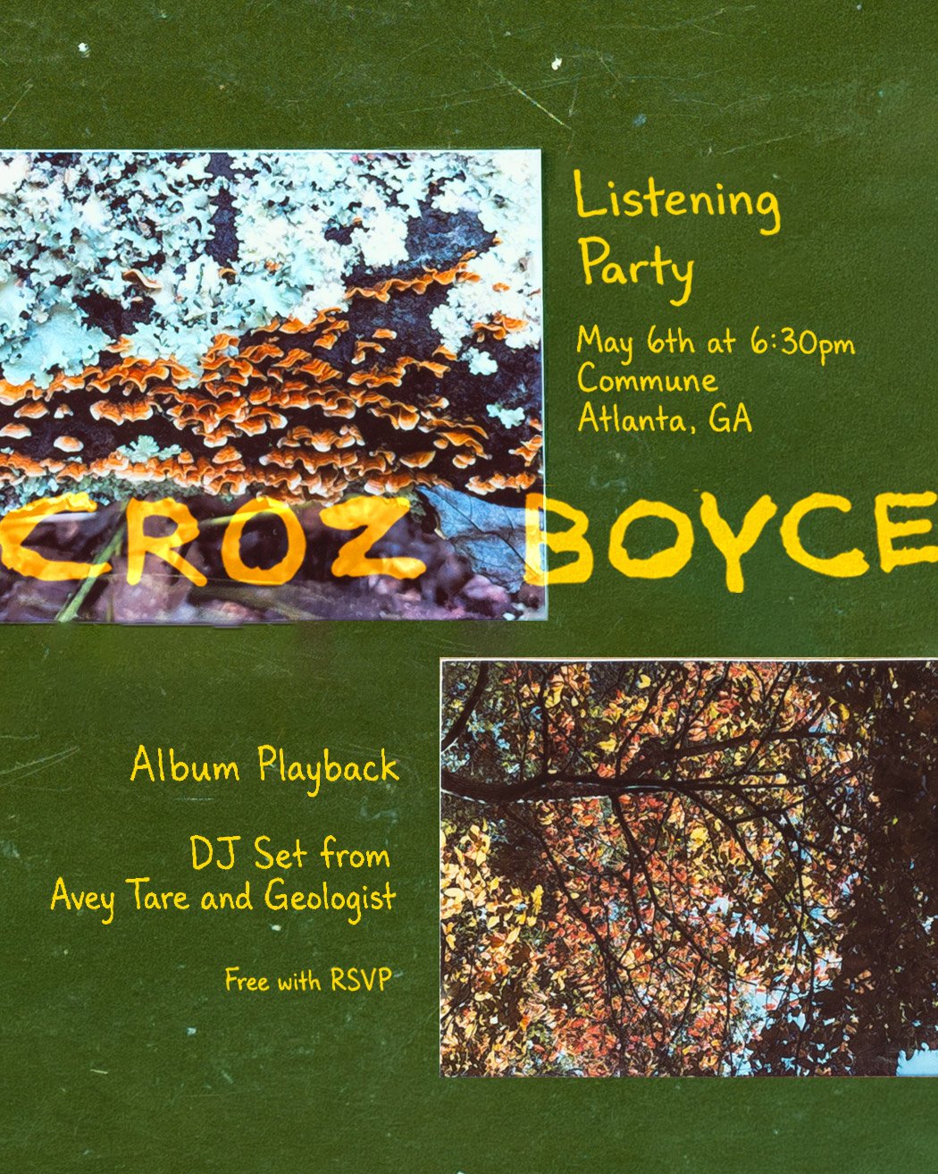 Album Release and DJ Set — Croz Boyce (Avey Tare &amp; Geologist)