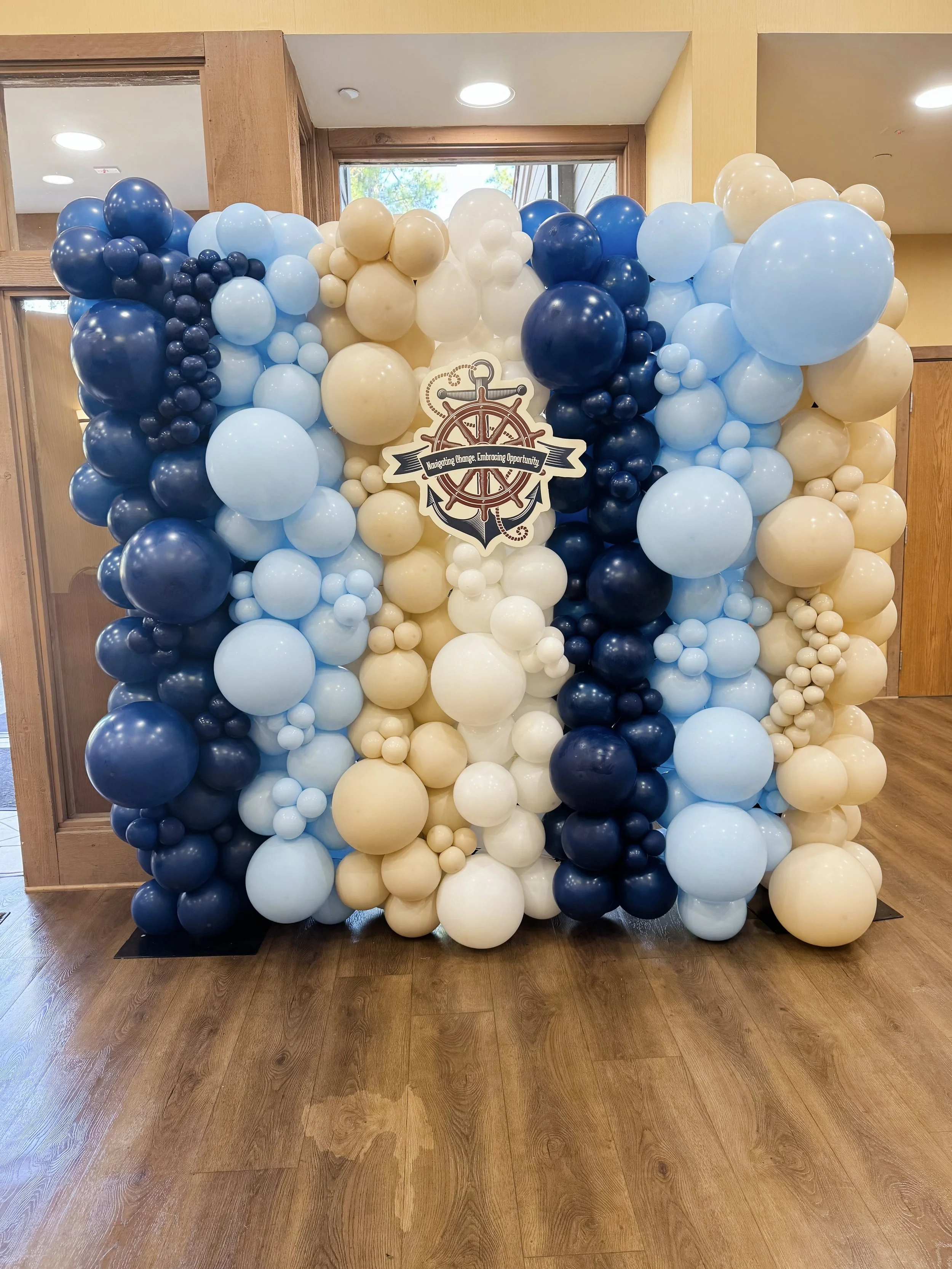 Corporate balloon wall