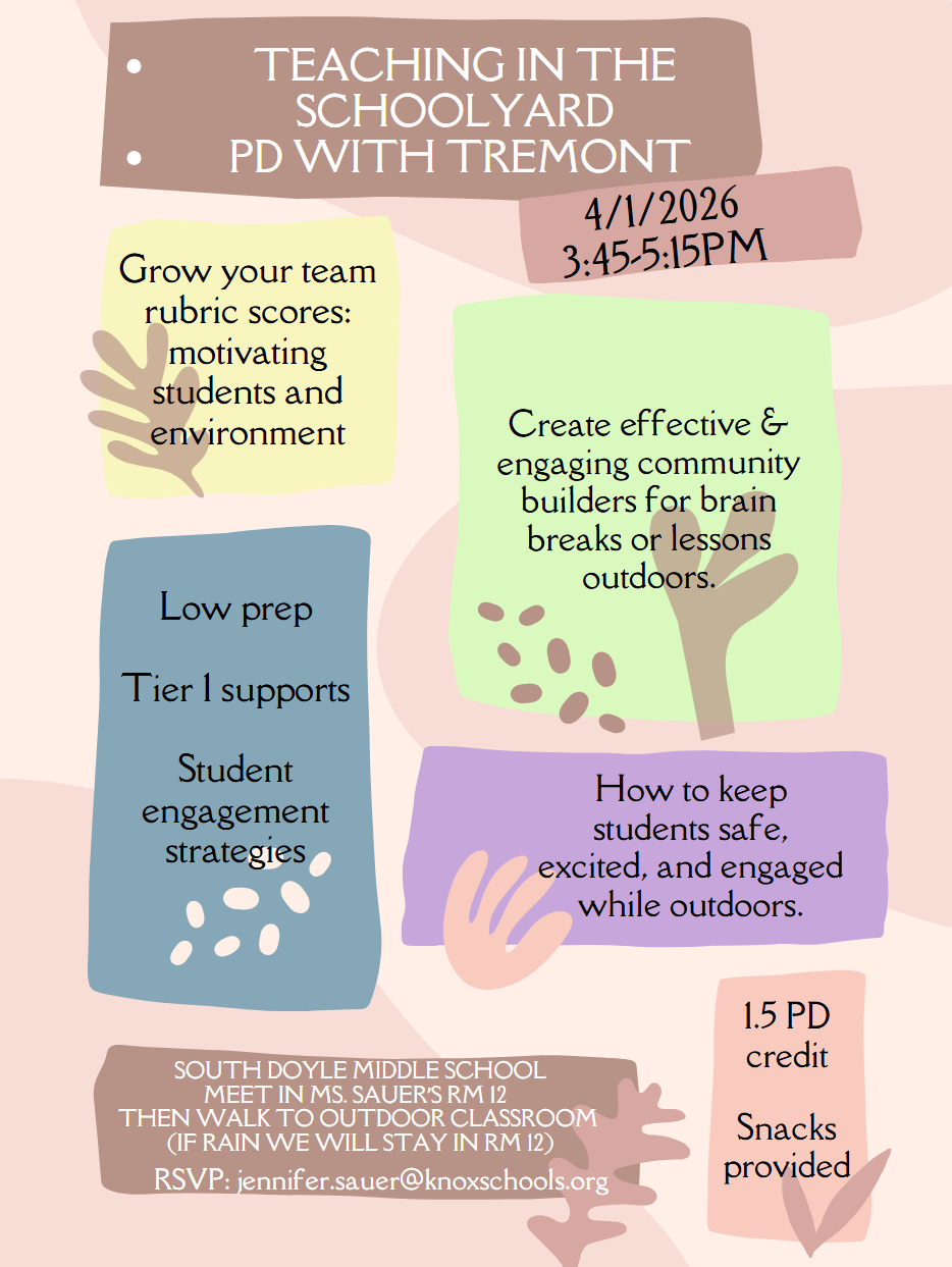 Teaching in the Schoolyard PD with Tremont