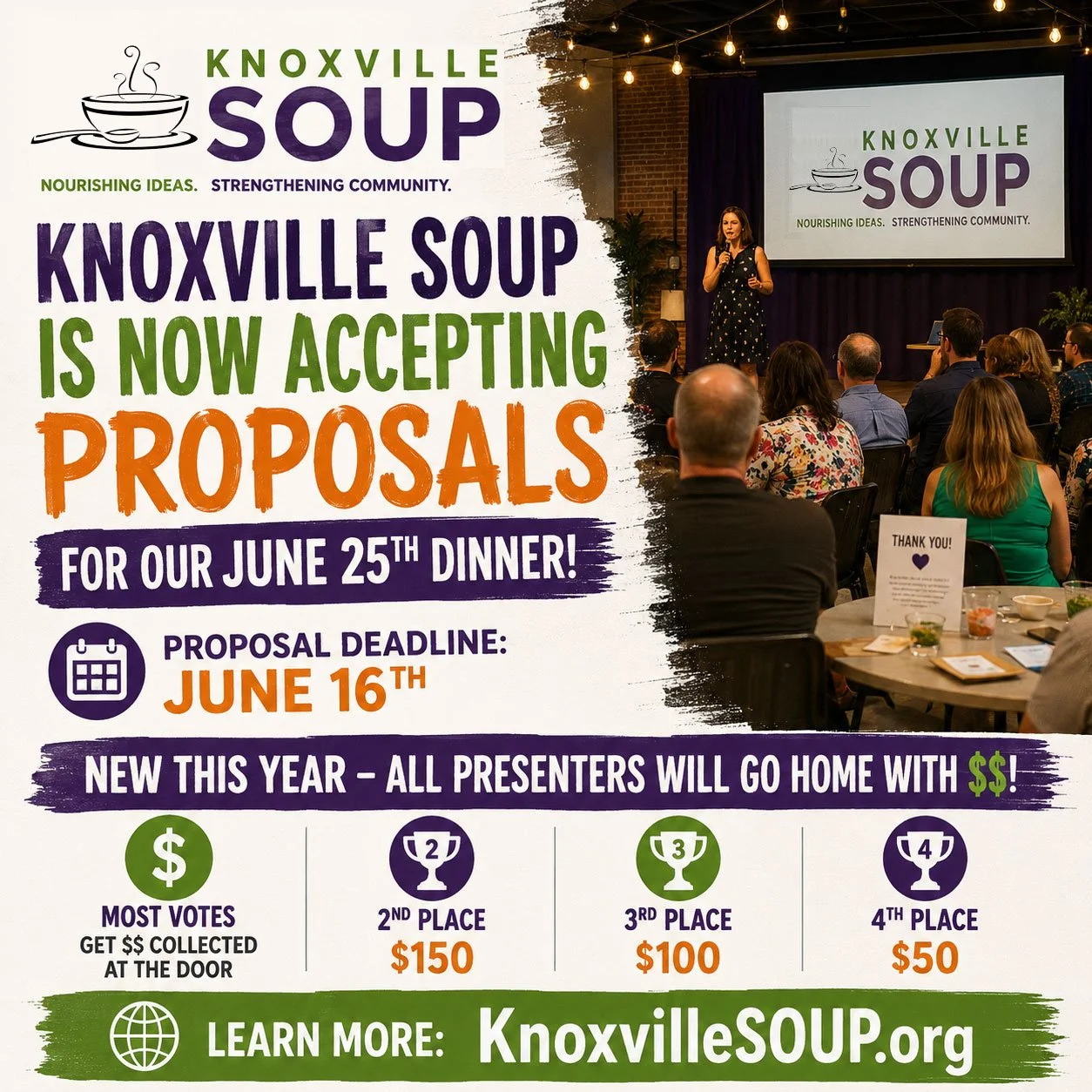 Knoxville SOUP Proposal Deadline