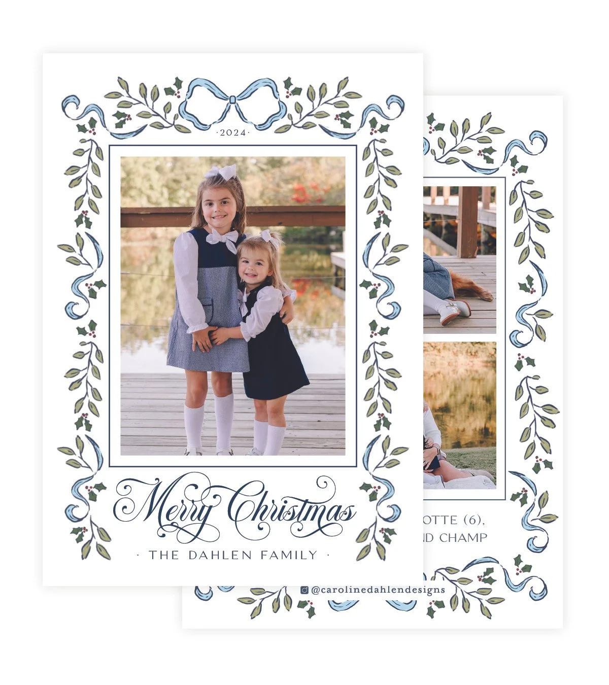 Blue Leaf Christmas