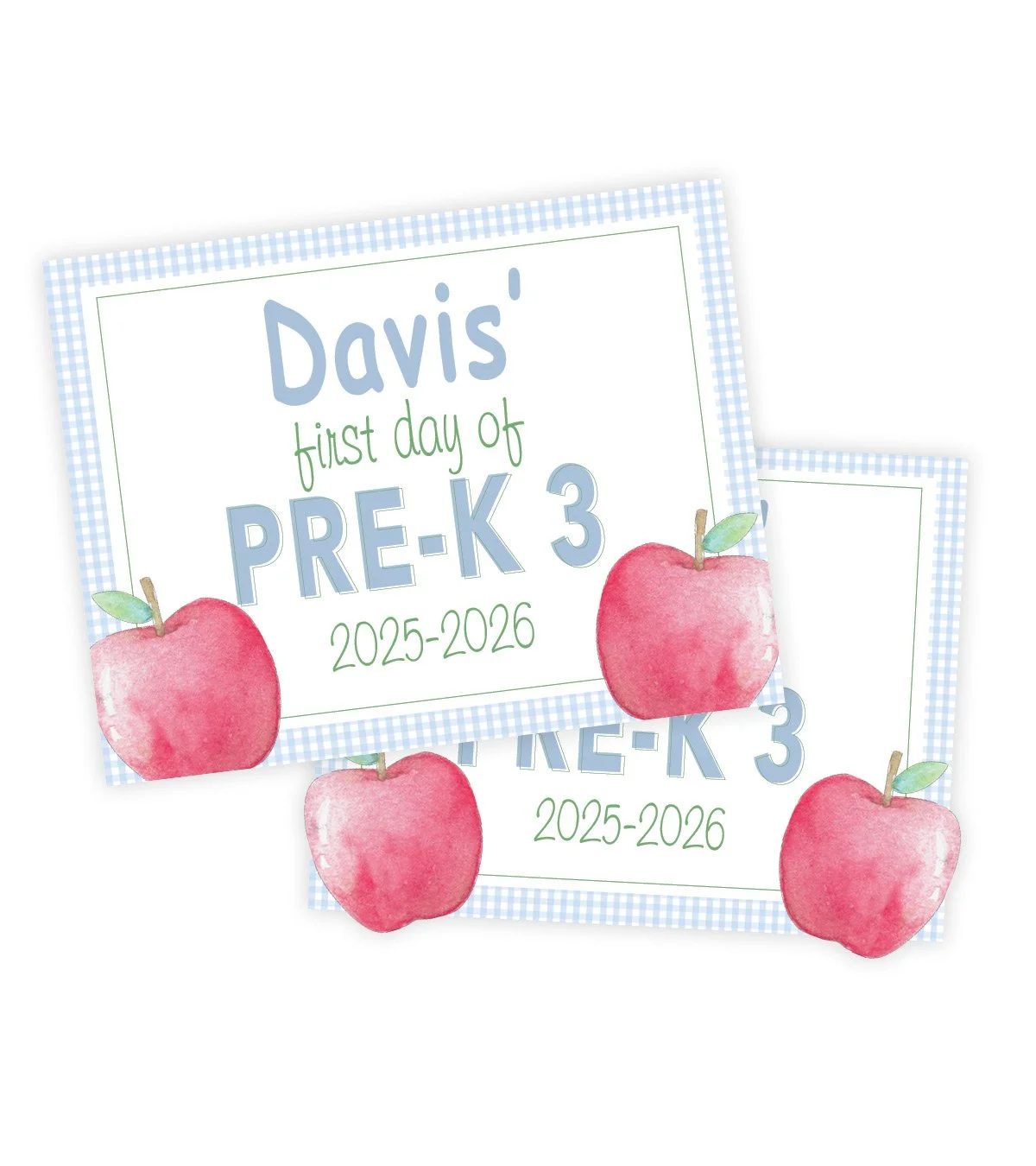 Apple Back-to-School Sign - Printable
