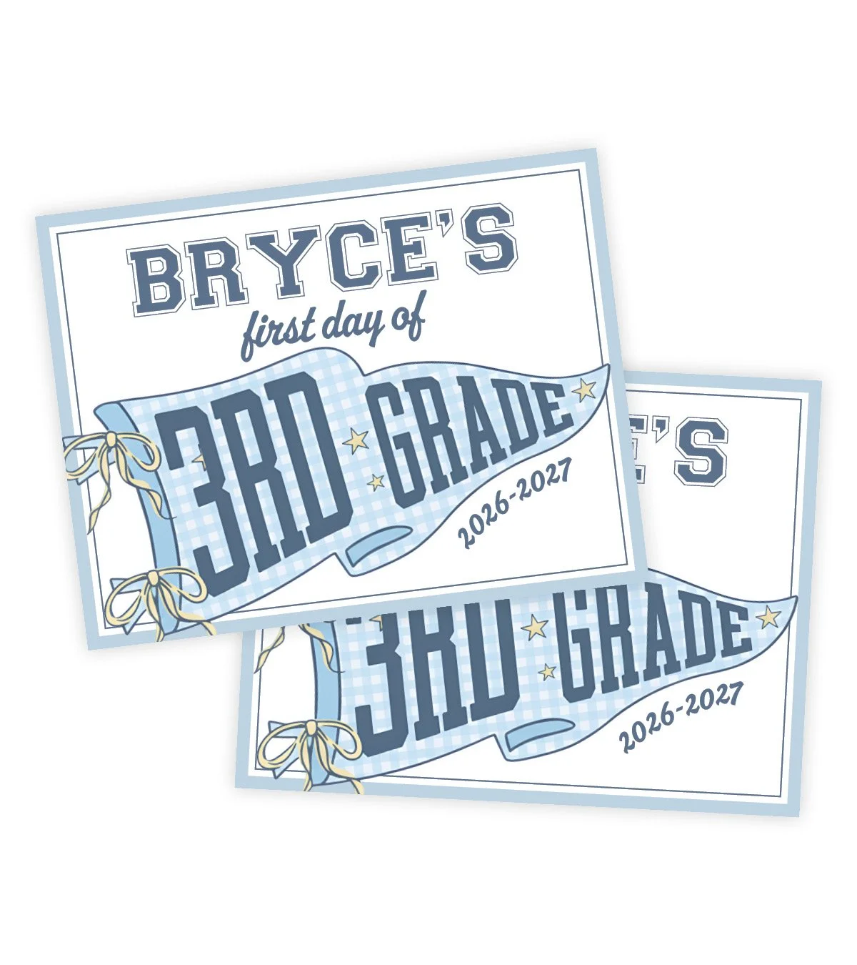 Blue Pennant Printable
