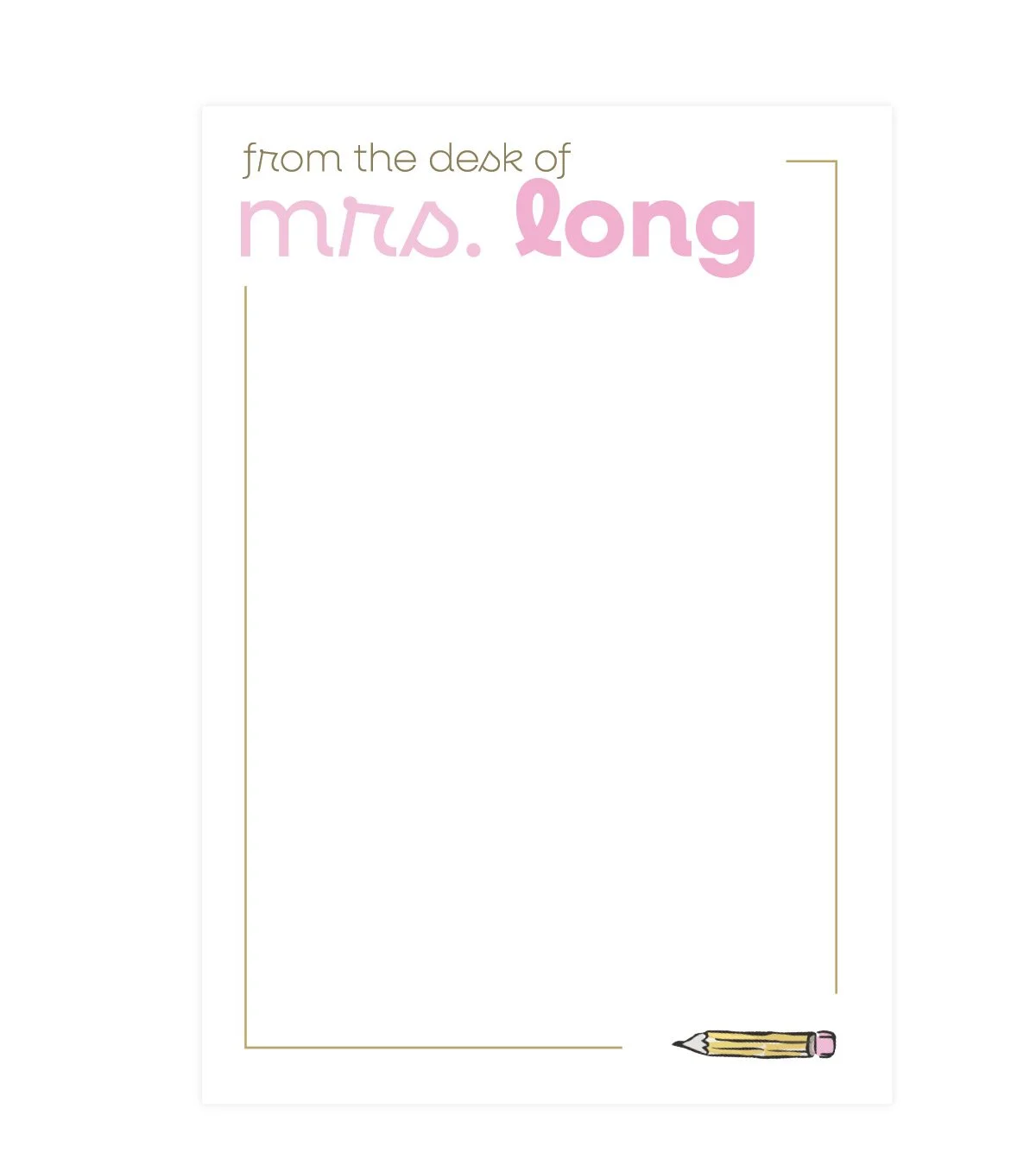The Write Stuff Notepad