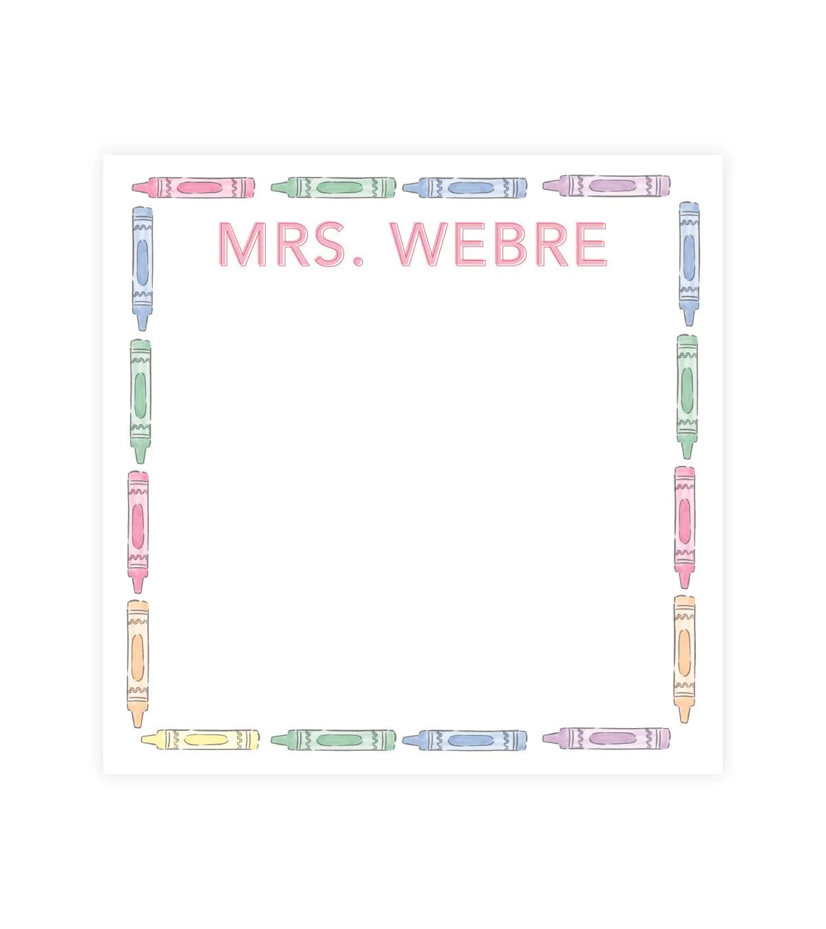 Colorful Pencil Notepad