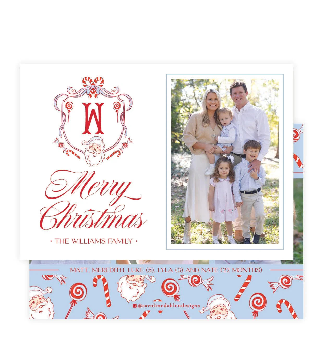 Monogrammed Santa Baby Crest