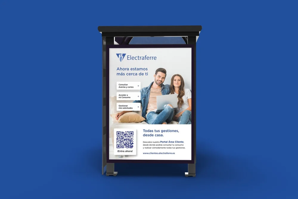 Electraferre es una distribuidora el&eacute;ctrica de Almer&iacute;a con m&aacute;s de 60 a&ntilde;os de historia. Nos encargaron la renovaci&oacute;n de su identidad corporativa y su web y una campa&ntilde;a de activaci&oacute;n 360&ordm; para comun