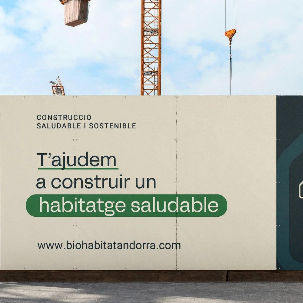 BioHabitat es una empresa andorrana que realiza estudios geobiol&oacute;gicos y reformas integrales de viviendas y oficinas con criterios saludables y ecol&oacute;gicos. Ten&iacute;an un logotipo anticuado y confuso, y confiaron en nosotros para ayud