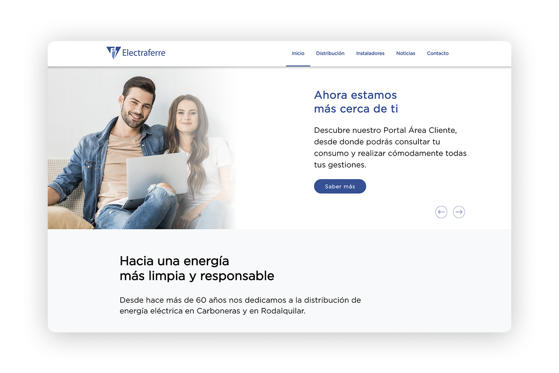 diseño web industrial energía