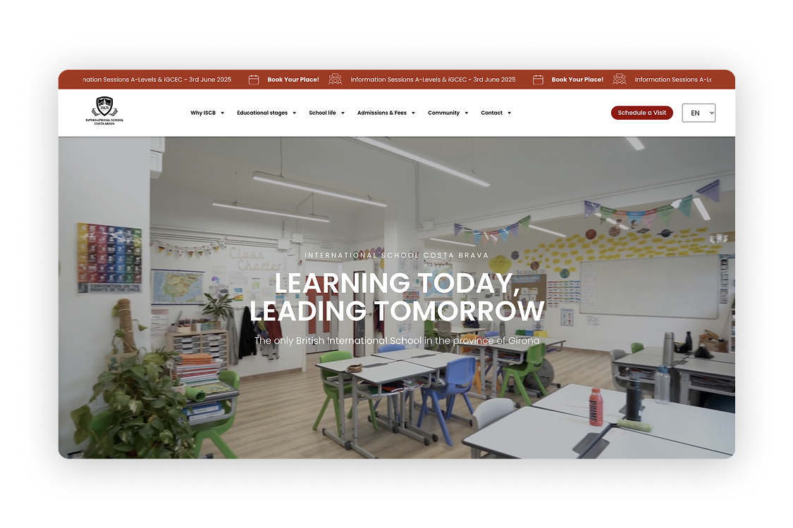 diseño web para escuelas y formación