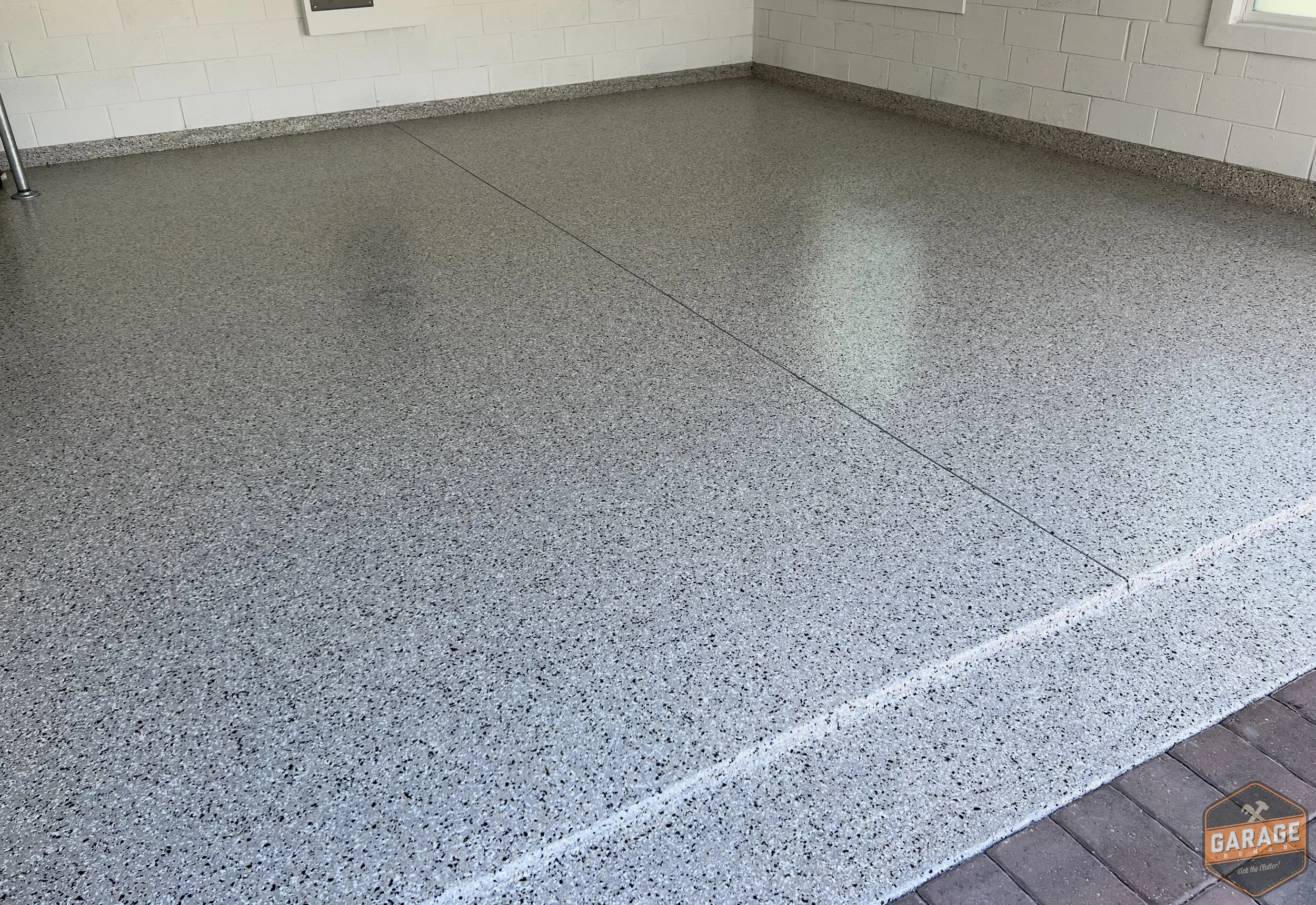 Cabin fever epoxy floor color over concrete floor