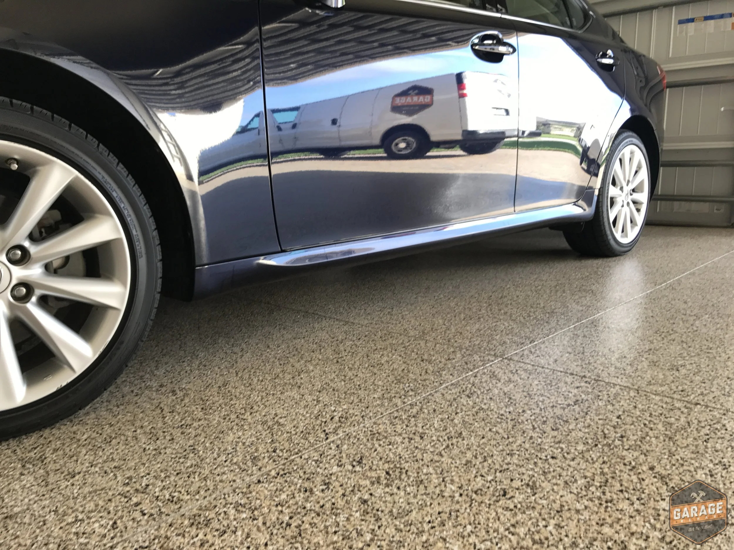 Cappuccino Epoxy Garage FLoor