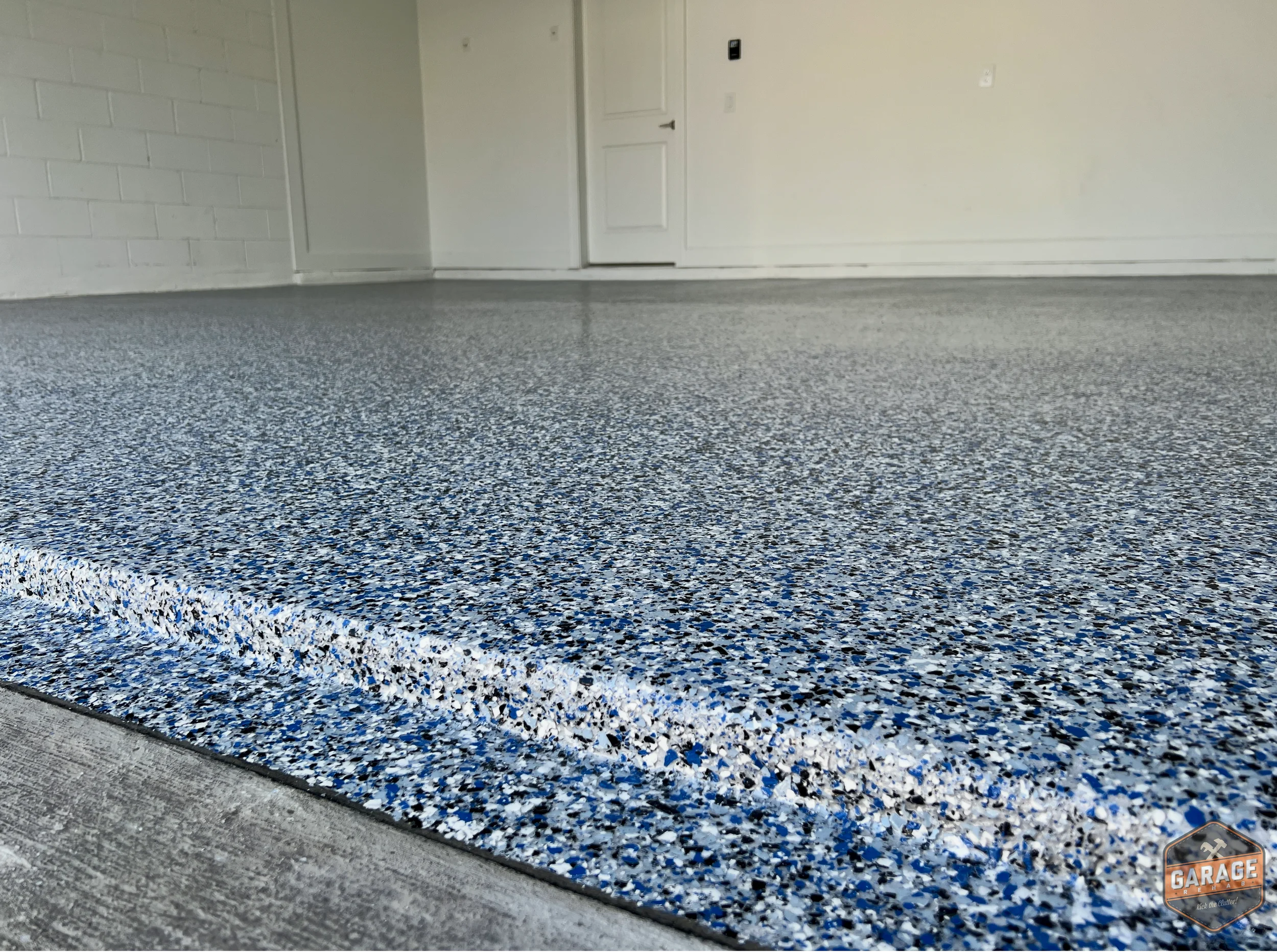 Orbit flake epoxy floor coating 