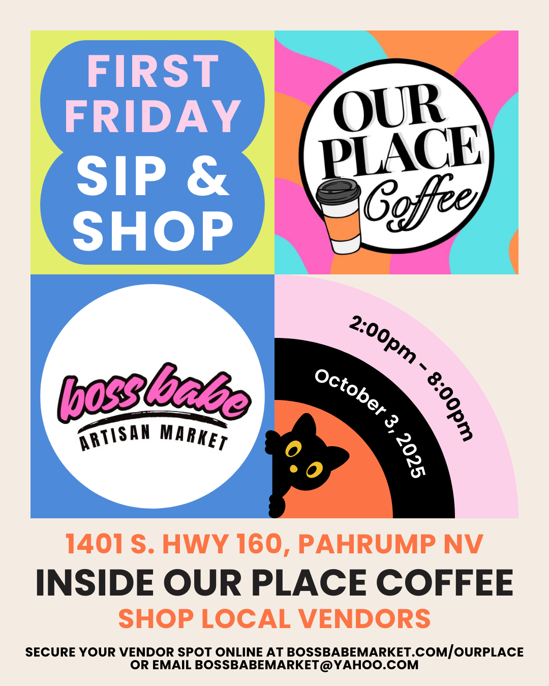 OUR PLACE SIP & SHOP (October)