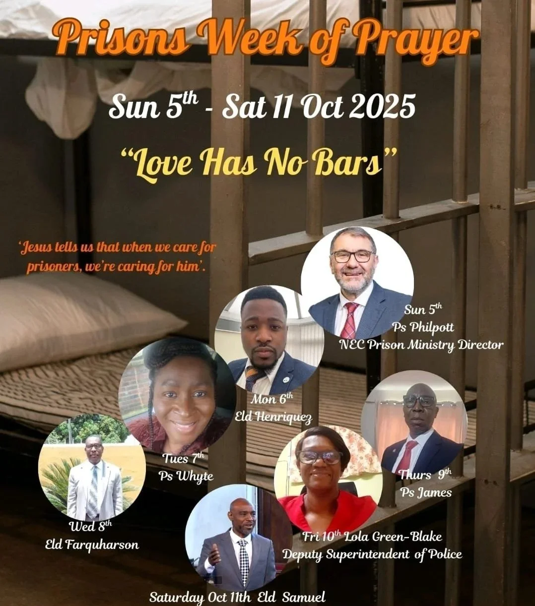 “Love Has No Bars” - Prison Ministry Week of Prayer 2025