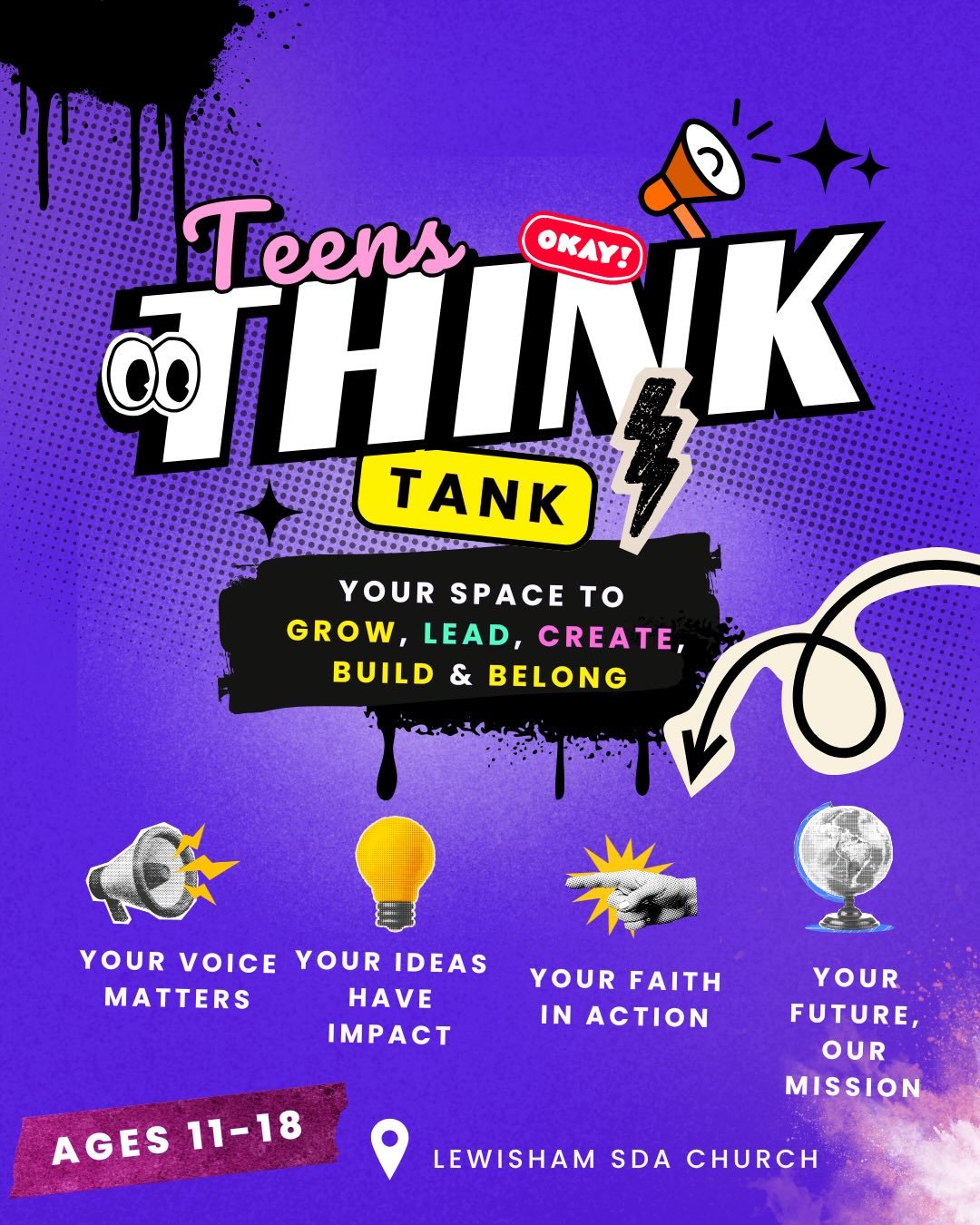 Something new for teens &amp; young adults is happening this May 💭✨

Teens Think Tank is a space to talk, connect, learn, share ideas, and grow through real conversations and interactive workshops.

From exam stress &amp; pressure to confidence, ide