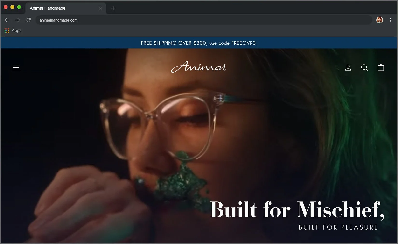 AnimalHandmade.com • Landing page 