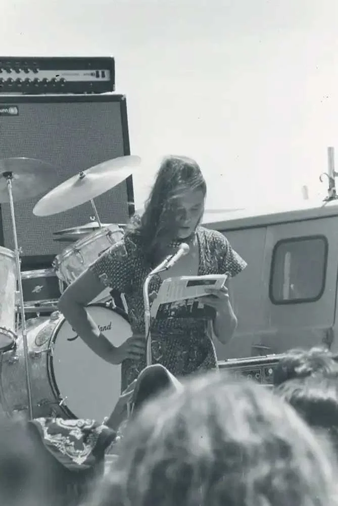 1978 Anne Waldman reading at Rocky Flats Anti-nuclear protest, Colorado, 1978