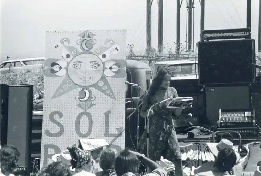 1978 Anne Waldman reading at Rocky Flats Anti-nuclear protest, Colorado, 1978