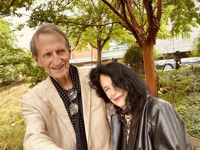Ed Bowes and Anne Waldman, Englewood New Jersey, photo by HR Hegnauer, September 2025.