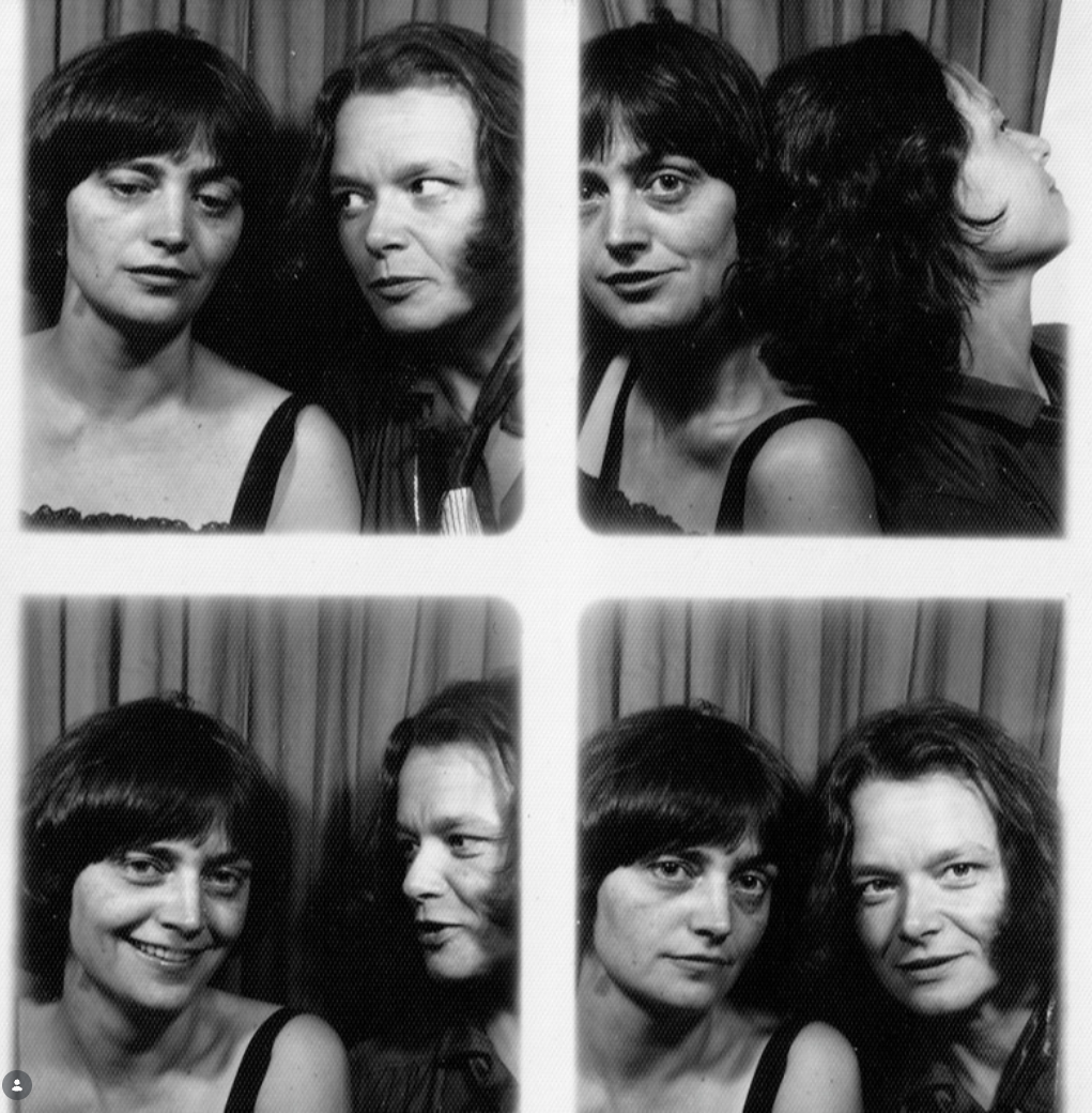 Alice Notley and Anne Waldman in Rome, Italy, 1979.