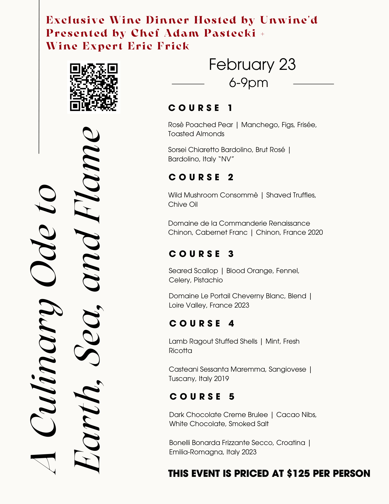 A Culinary Ode to Earth, Sea, and Flame: An Exclusive Unwine’d Wine Dinner