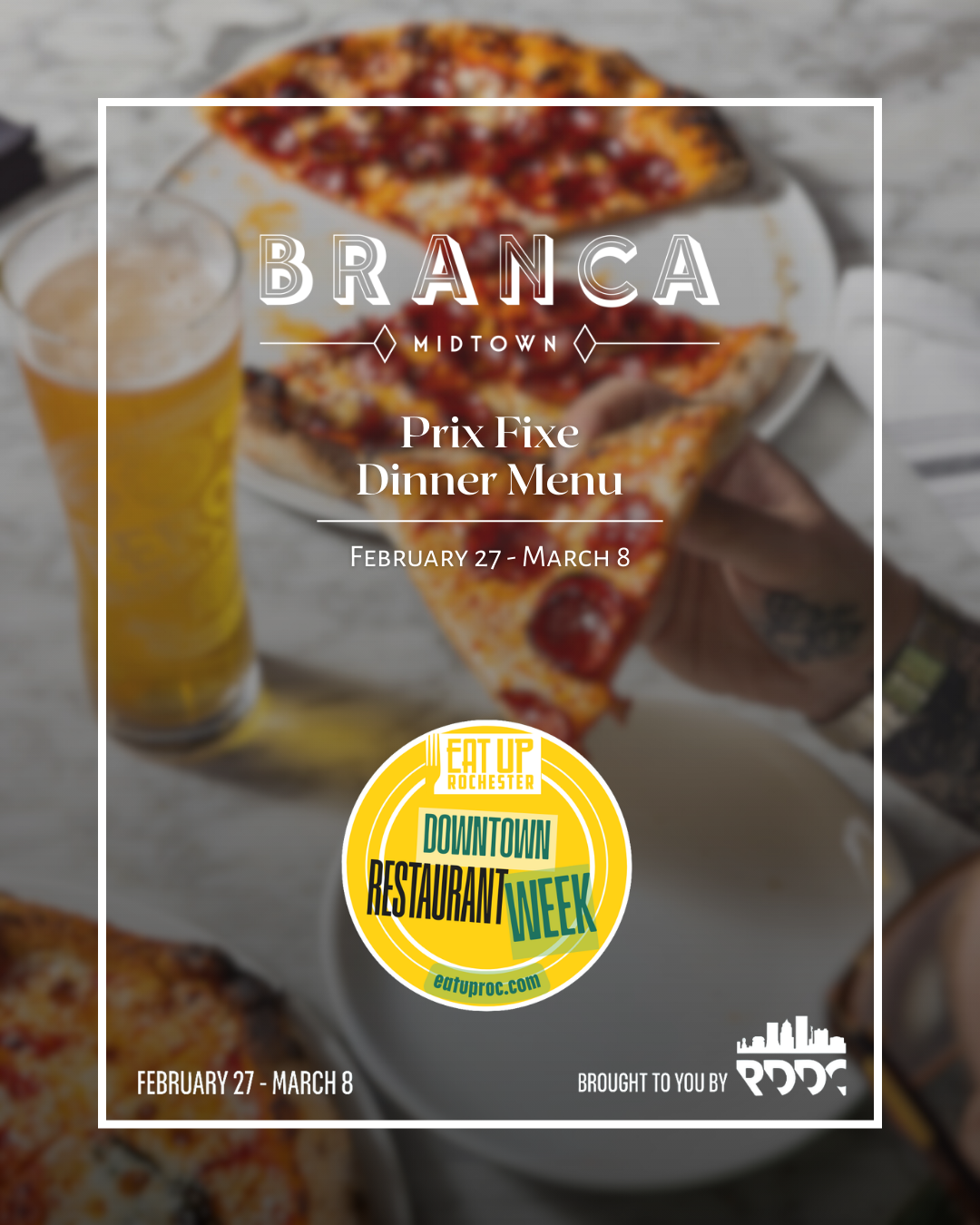 Branca Midtown | Eat Up Roc - Prix Fixe Dinner